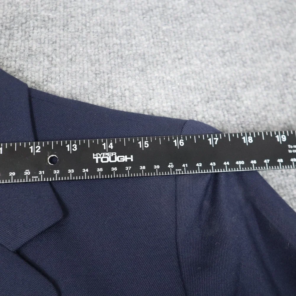 Pendleton Navy Blue 100% Virgin Wool Blazer Womens‎ Size 18 Sport Coat Modern - Picture 8 of 10